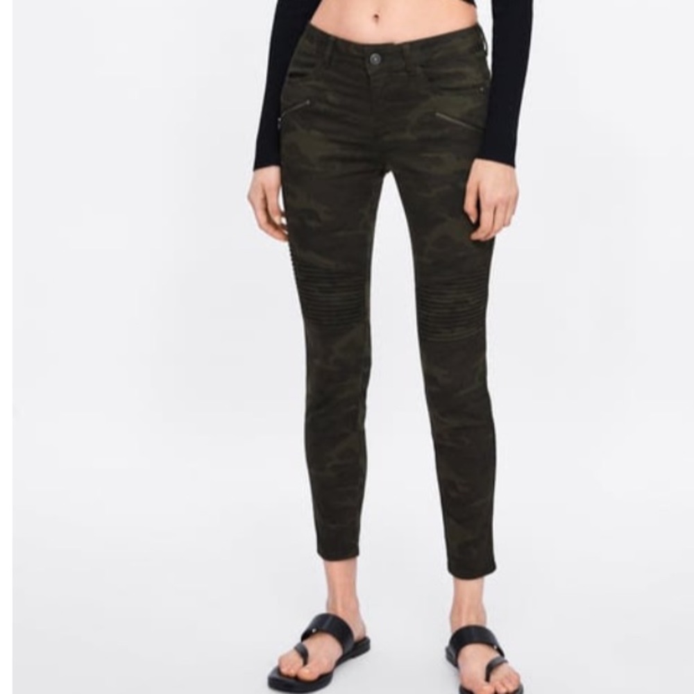 Zara CAMOUFLAGE Z1975 SKINNY JEANS